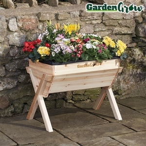 Garden Grow Wooden Planter - Medium