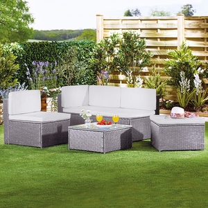 Garden Gear Milan Rattan Lounge Sofa Set