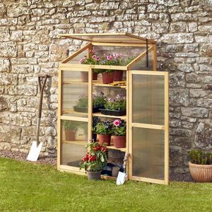 Garden Grow Three-Tier Wooden Cold Frame