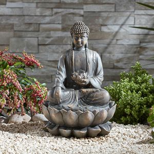 Serenity Sitting Buddha Water Feature