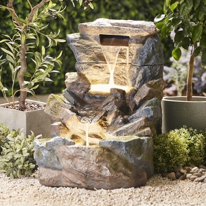 Serenity Large Tumbling Rock Wall Water Feature