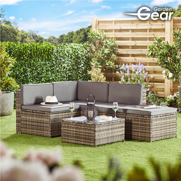 Garden Gear Milan Rattan Lounge Sofa Set