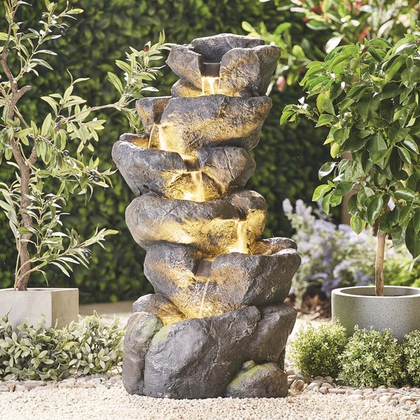 Serenity Rock Pool Cascading Water Feature