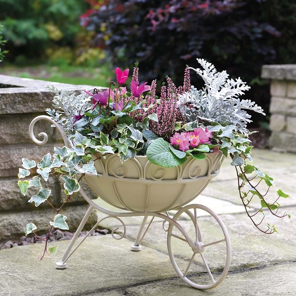 Metal Wheelbarrow Planter