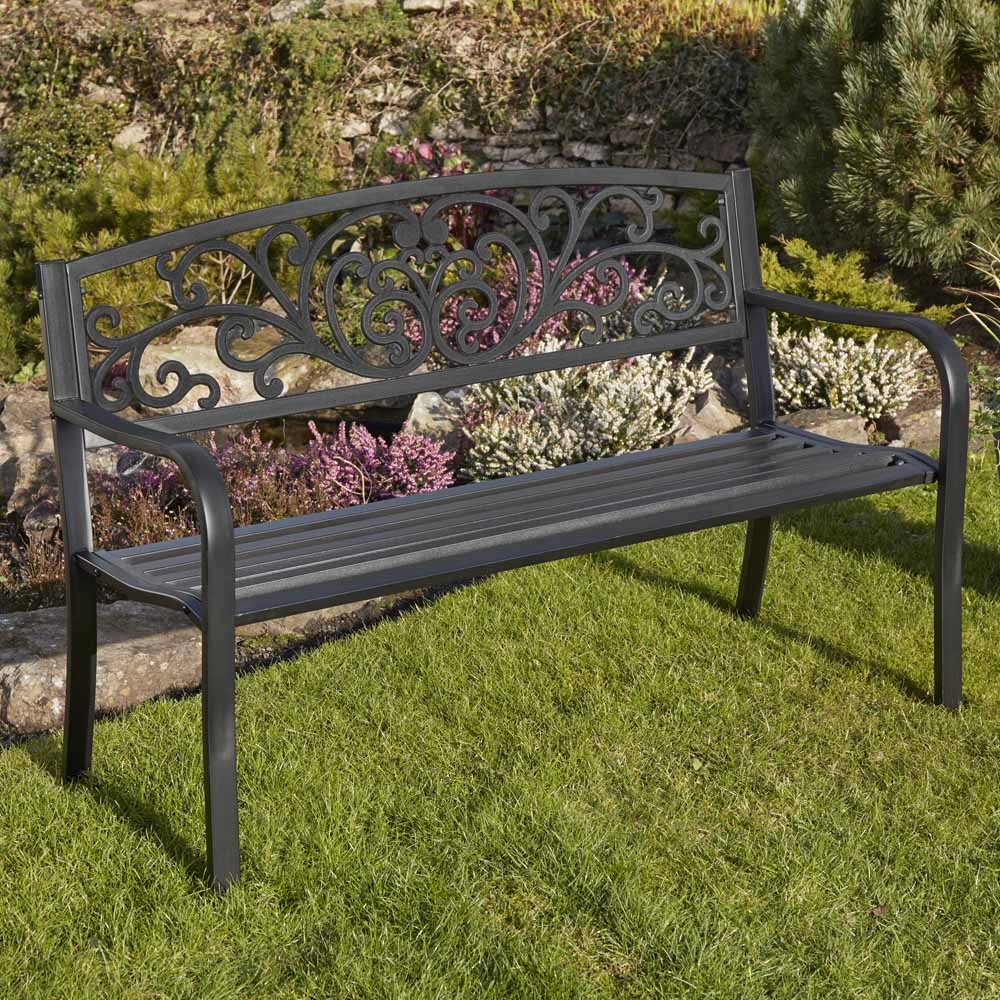 Garden Life Henley Metal Garden Bench Garden Gear