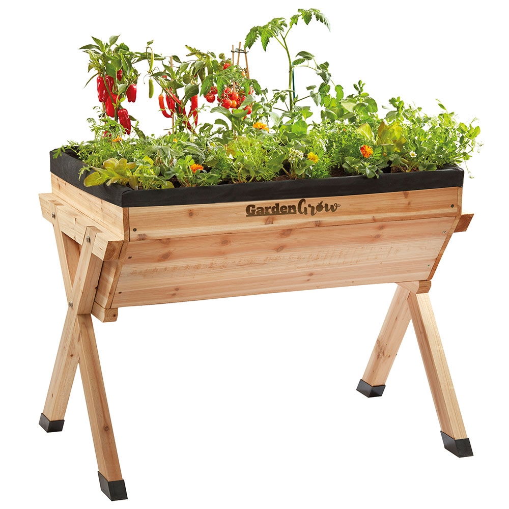 Garden Grow Raised Large Wooden Planter | Garden Gear