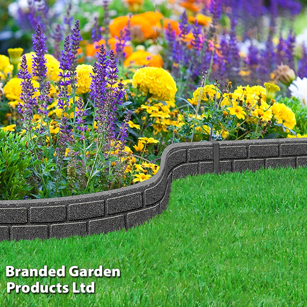 Ultra Curve Ez Border Small Brick, Garden Accents Metal Reversible Landscape Edging